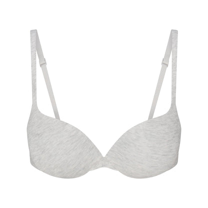 EVERYDAY COTTON ULTIMATE TEARDROP PUSH-UP BRA | LIGHT HEATHER GREY