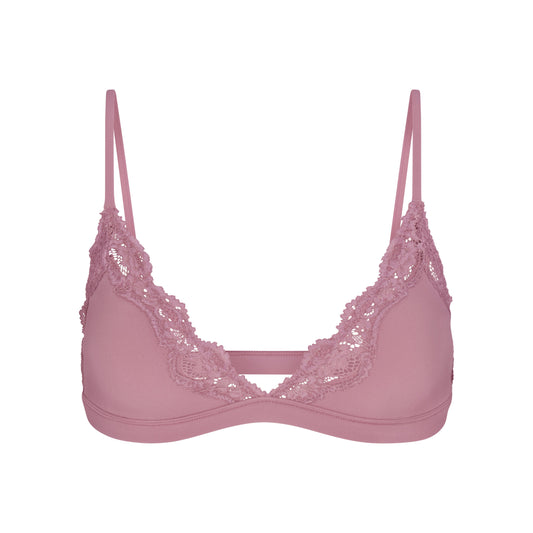 FITS EVERYBODY LACE TRIANGLE BRALETTE | MUTED MAUVE